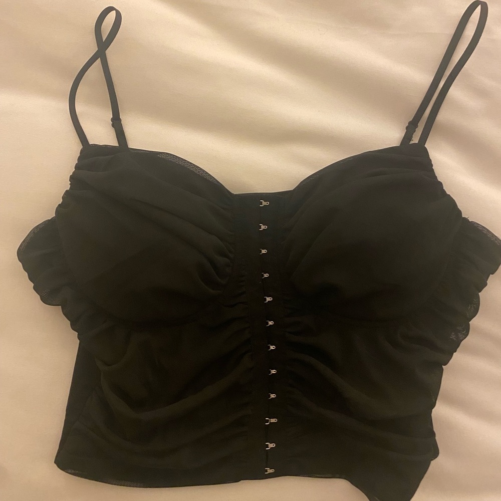 Cute black tank top/blouse